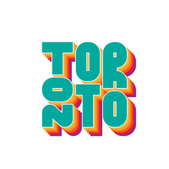 Toronto Typography poster. T-shirt fashion Design. Template for poster, print, banner, flyer