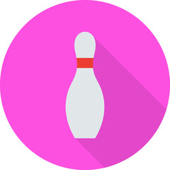 Unique Bowling Pin Vector Icon