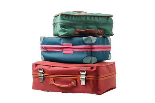 Multi-Functional Packing Cubes: Ideal for Clothing, Accessories, and More Isolated on Transparent Background