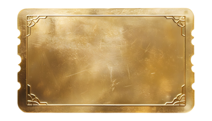 Elegant Gold Rectangular Card With Textured Surface