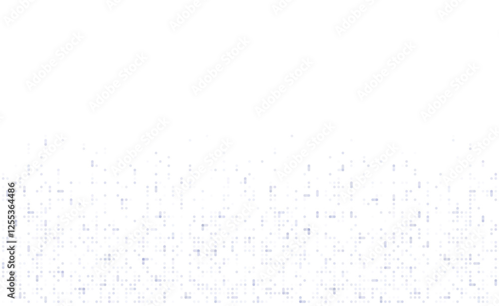 Poster digital technology background. digital data dots bllue pattern pixel background