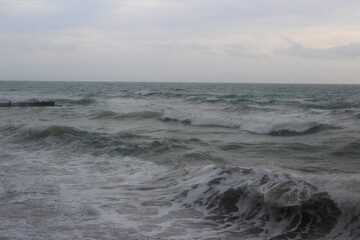 Fototapeta premium Storm. Stormy sea. 