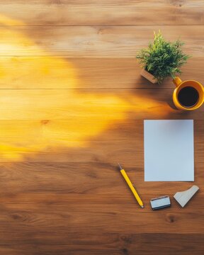 Collaborative Workspace Vibe Eco-Friendly Wooden Table and Planning Tools for Strategic Environmental Design in Modern Offices - Boosting Sustainable Team Engagement
