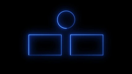 Animated YouTube end screen "Thanks for Watching" message, customizable background for content creators, video outro design, 