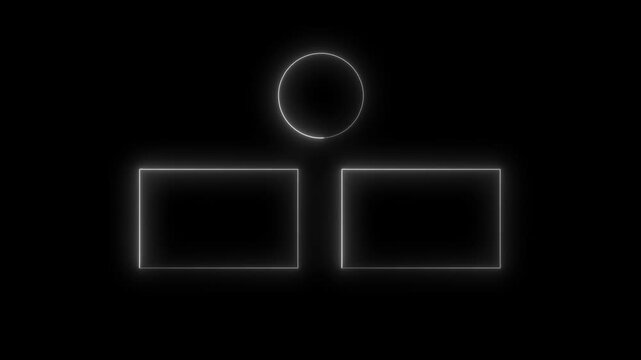 Animated YouTube end screen "Thanks for Watching" message, customizable background for content creators, video outro design, 