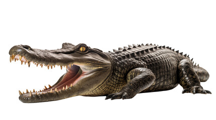 Fototapeta premium American Alligator Open Mouth Wildlife Reptile Nature Closeup