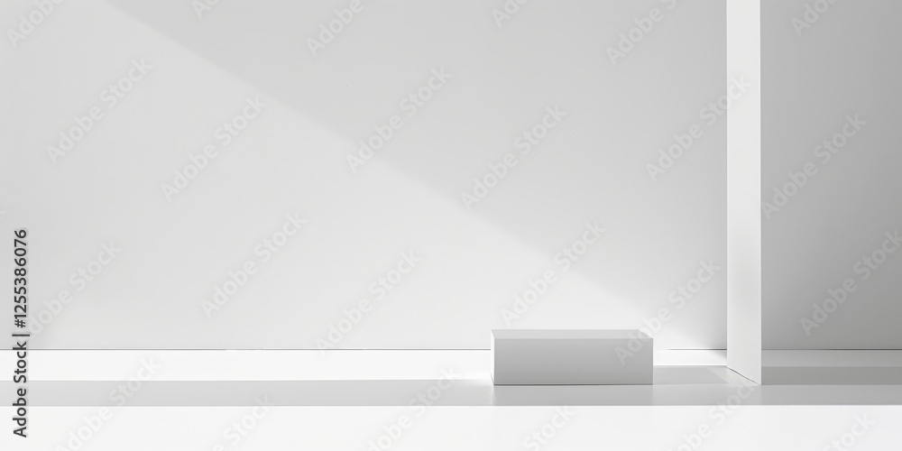Poster a sleek minimalist design featuring a stark white backdrop, minimalist typography and clean lines in