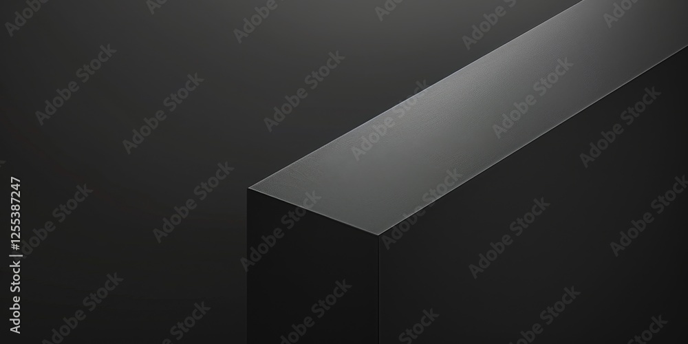 Poster a sleek minimalist design with a pure black background, simple lines and subtle shadows, modern mini