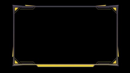 Modern facecam or webcam overlay streaming