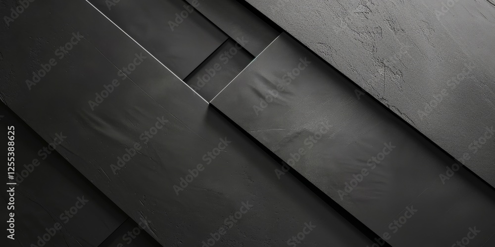 Poster a sleek minimalist graphic against a cool slate gray background, geometric patterns and minimalistic