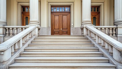 Grand Stone Staircase & Columns