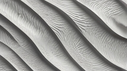 Minimalist White Wave Texture Pattern - Modern Seamless Background with Monochromatic Design