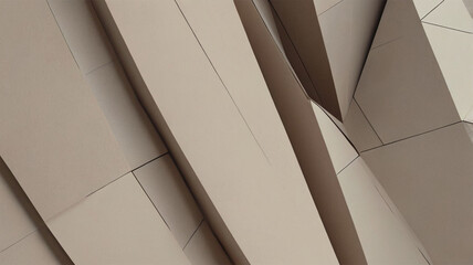 Modern Minimal Geometric Design in Neutral Colors - Subtle Polygonal Background for Calming Aesthetics