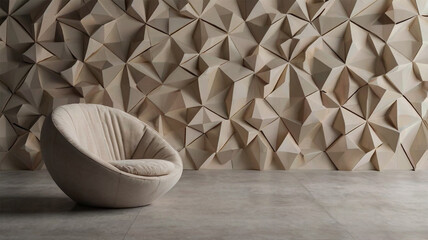 Calming Minimalist Backdrop with Geometric Shapes - Clean and Modern Theme