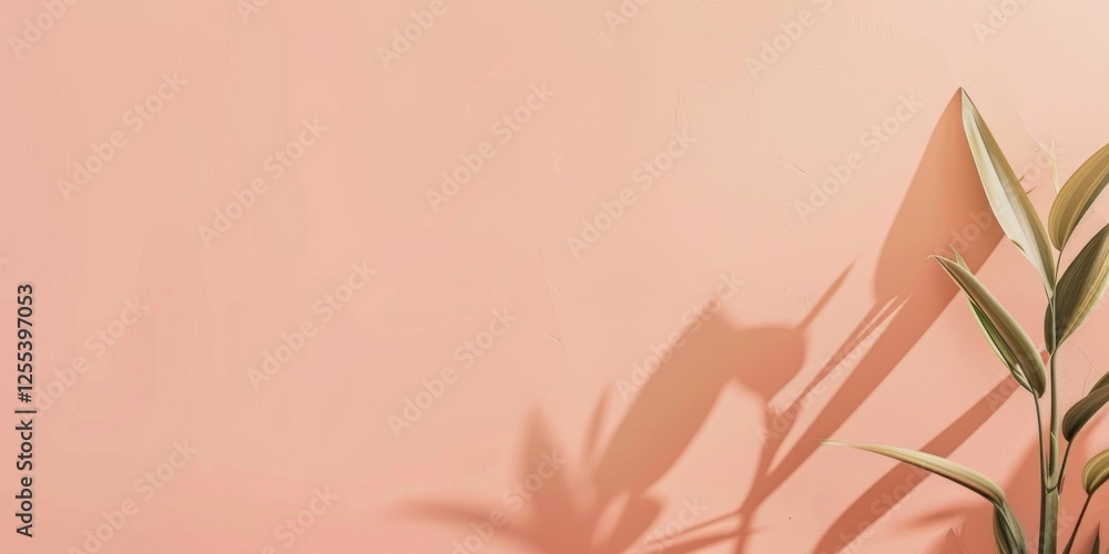 Poster a sophisticated minimalist design on a soft peach background, minimalist typography and clean lines,