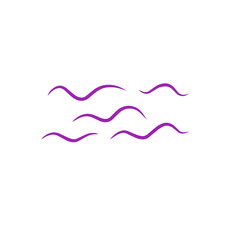 purple wave line