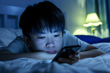 Gadgets before bedtime - child addiction