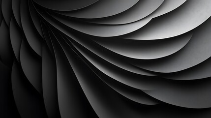 Obraz premium Abstract dark grey curves background