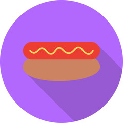 Hot Dog Vector Icon