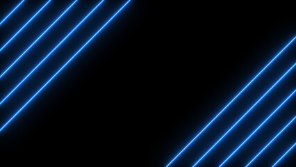Neon glowing striped background. Lines Technology background. geometric line shapes.