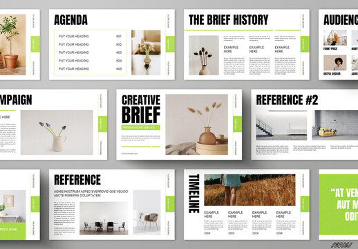 Creative Brief Presentation Template Design Layout