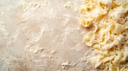 Minimalist pasta outline drawing with soft textures, ideal for food-related branding, organic product labels, and kitchen decor, contemporary art book aesthetic