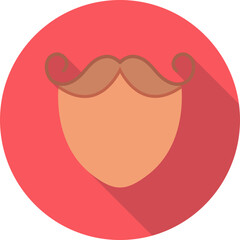 Beard and Moustache Vector Icon