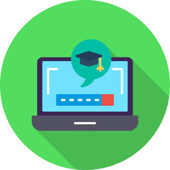 Digital Learning Vector Icon