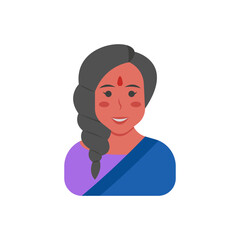 Bindi, Diwali, Hindu, Indian Symbol Illustration