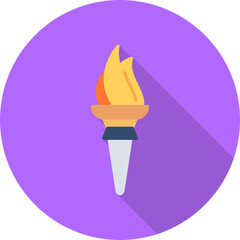 Torch Vector Icon