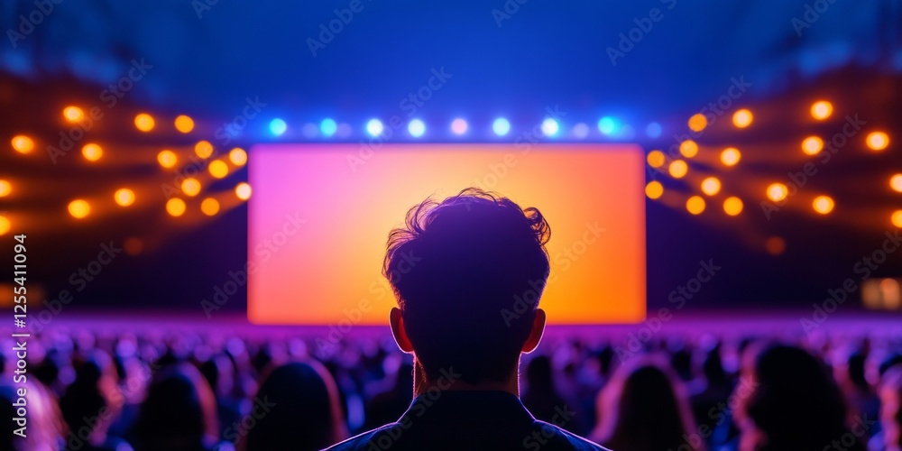 Leinwandbilder immersive multimedia conference auditorium dynamic projection screens and lighting for global dialog