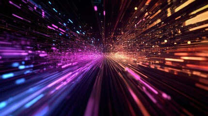 Fototapeta premium Abstract Light Tunnel