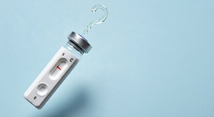 AI-Enhanced Healthcare Test Display Minimalistic Diagnostic Kit on Soft-Touch Pastel Background - Modern Medical Marketing and Telehealth Product Demonstration