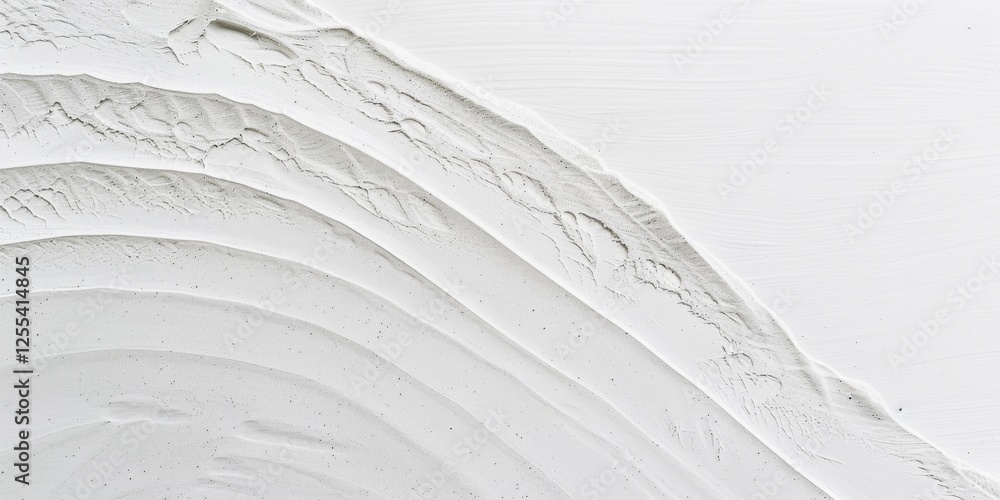 Poster An abstract minimalist artwork with a pure white background, Minimalist patterns with subtle textures, Modern design style