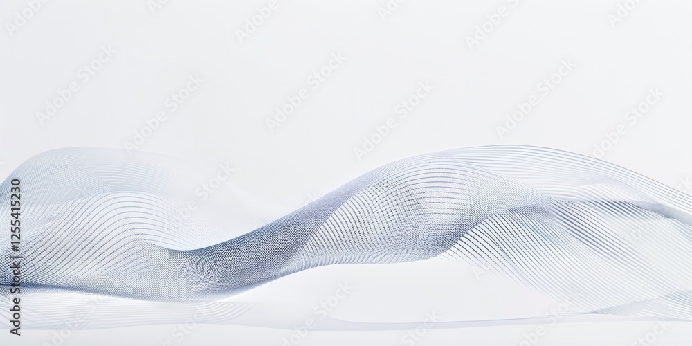 Poster An abstract minimalist artwork with a pure white background, Minimalist patterns with subtle textures, Modern style