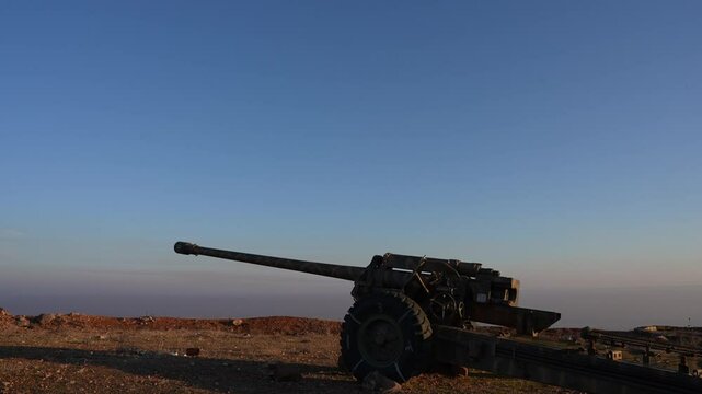 Military aircraft and missiles at a Syrian military site targeted by Israel. Conflict in the Middle East.
