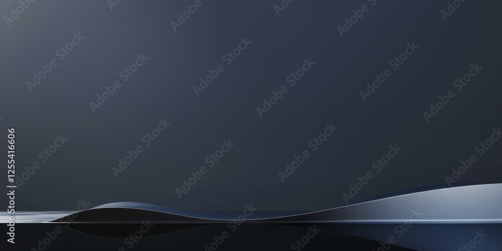 Poster an abstract minimalist composition against a deep black backdrop, minimalist line art with negative 