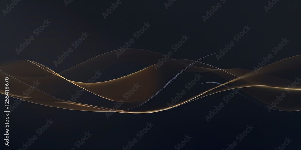 Poster An abstract minimalist composition against a deep black backdrop, Minimalist line art with negative space, Contemporary minimalist style