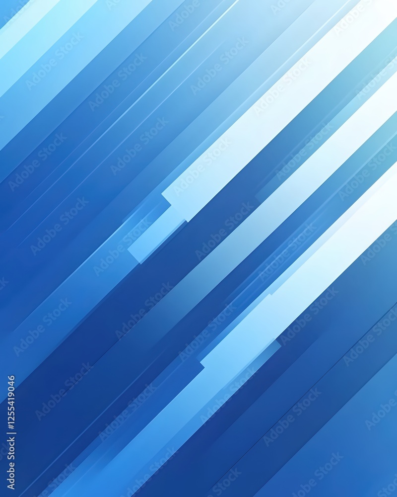 Poster abstract blue background with diagonal lines and gradient effect for modern design projects