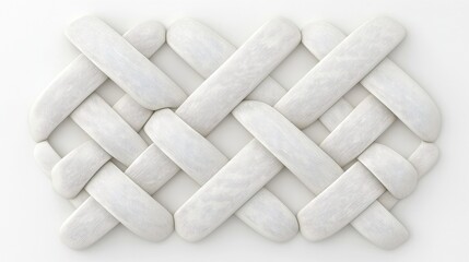 Interwoven White Stones Texture for Background or Decorative Use in Modern Design Projects