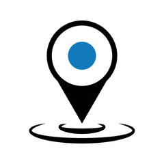 Map location flat vector design.	