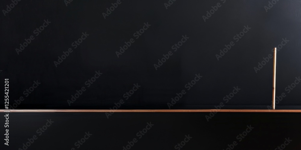 Poster an abstract minimalist concept set against a solid black backdrop, geometric patterns and minimalist