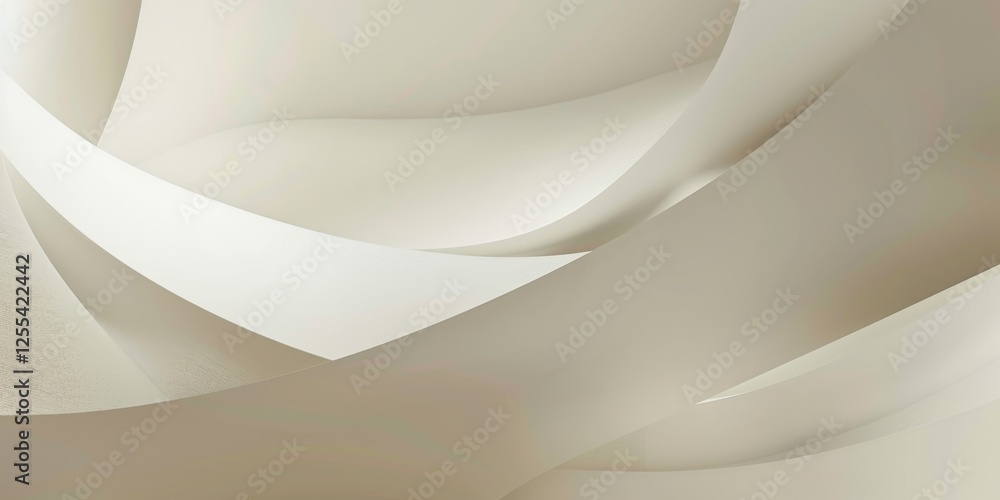 Poster an abstract minimalist design featuring a light cream background, minimalist geometric shapes in a s