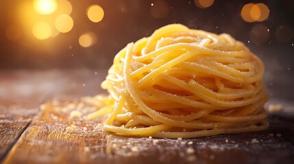 Hand-drawn pasta illustration featuring various noodle shapes, ideal for culinary projects, menus, and packaging design, classic artistic style, book illustration style