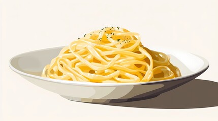 Hand-drawn pasta illustration featuring various noodle shapes, ideal for culinary projects, menus, and packaging design, classic artistic style, book illustration style
