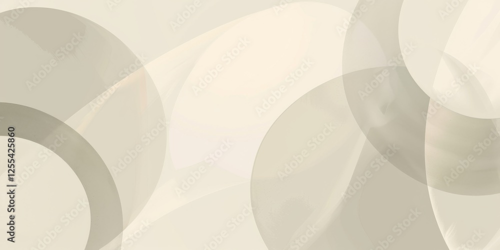 Aufkleber an abstract minimalist design featuring a soft ivory background, minimalist elements in a structured