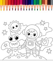 coloring book page