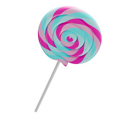 Colorful Swirl Lollipop – Sweet Spiral Candy on a Stick