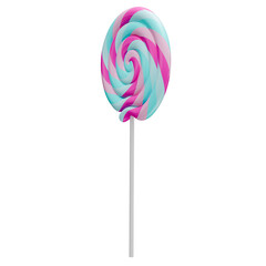 Colorful Swirl Lollipop – Sweet Spiral Candy on a Stick