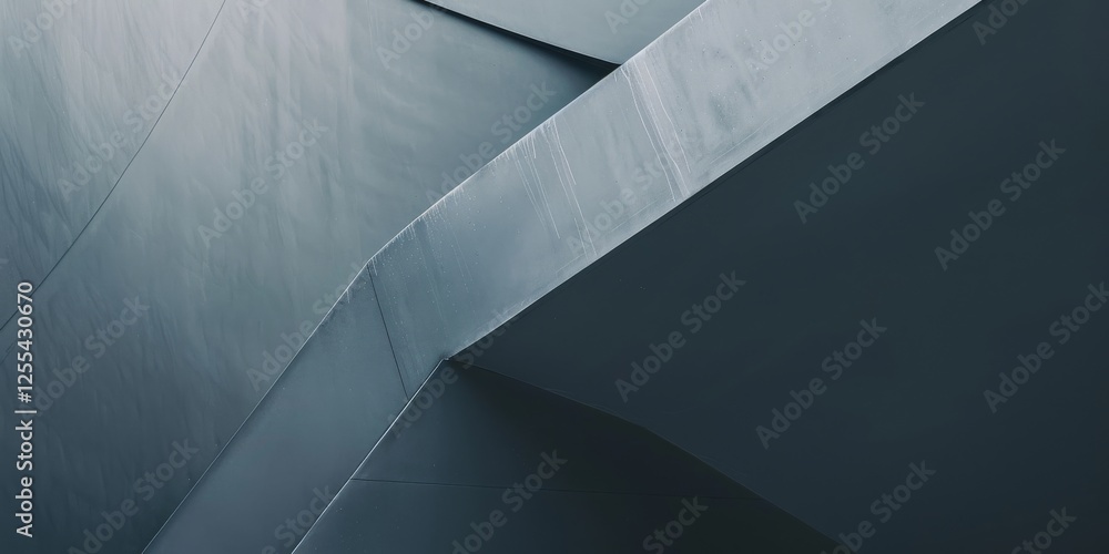 Poster An abstract minimalist design with a cool grey background, Minimalist elements in a structured layout, Modern minimalist style